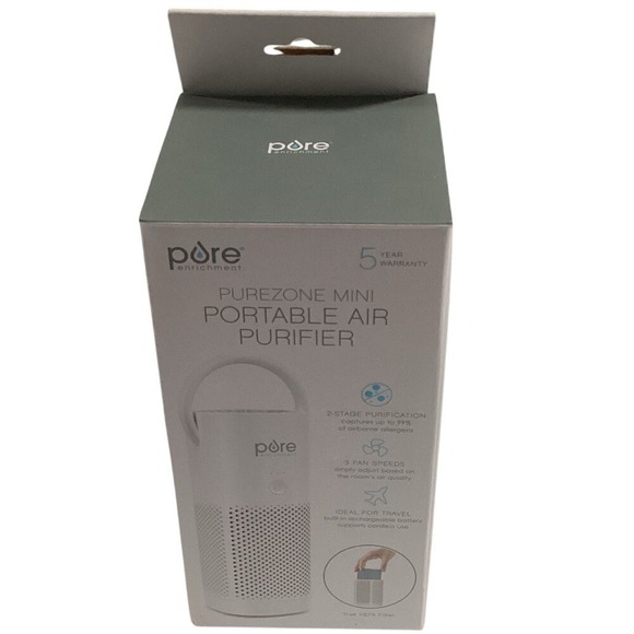 pore Other - PureZone Mini Portable Air Purifier -‎ White
